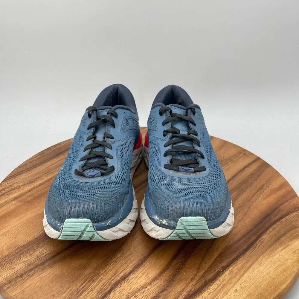 Hoka One One Bondi 7 Shoes Mens Size 10 Blue Road Running Comfort Walking Gym